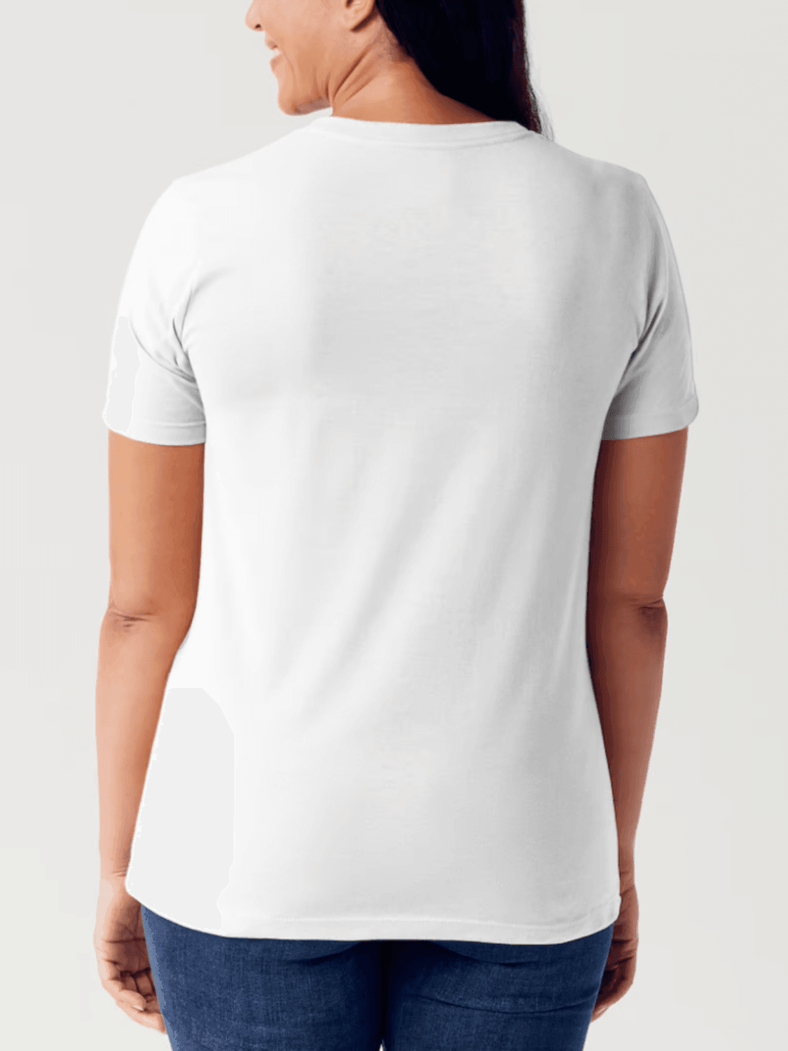 T-shirt tubulaire à manches courtes et col rond avec motif fantôme en taille réelle Simply Love