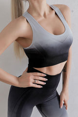 Ensemble soutien-gorge et leggings de sport dégradé