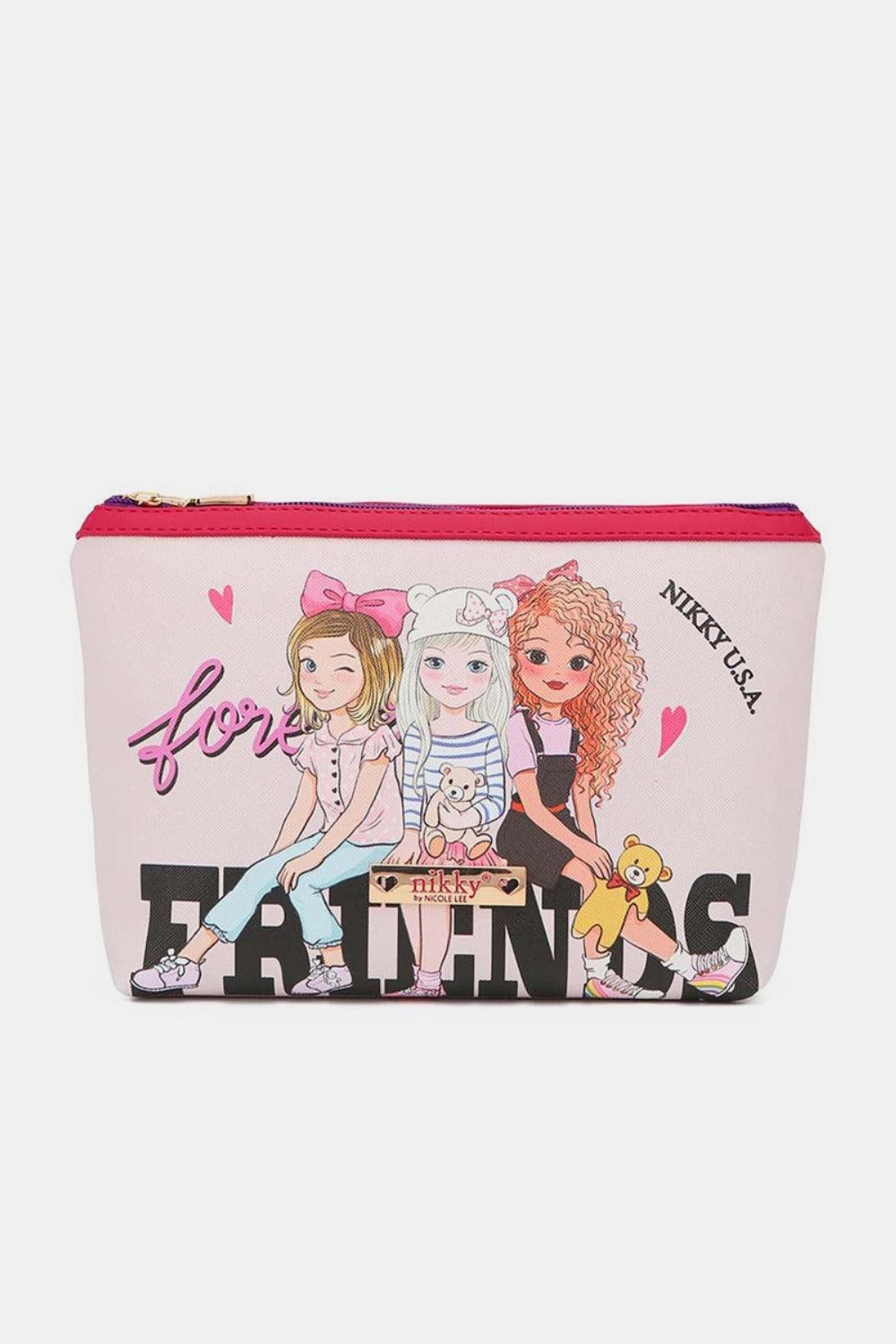 Pochette à cosmétiques imprimée Nicole Lee USA de grande taille