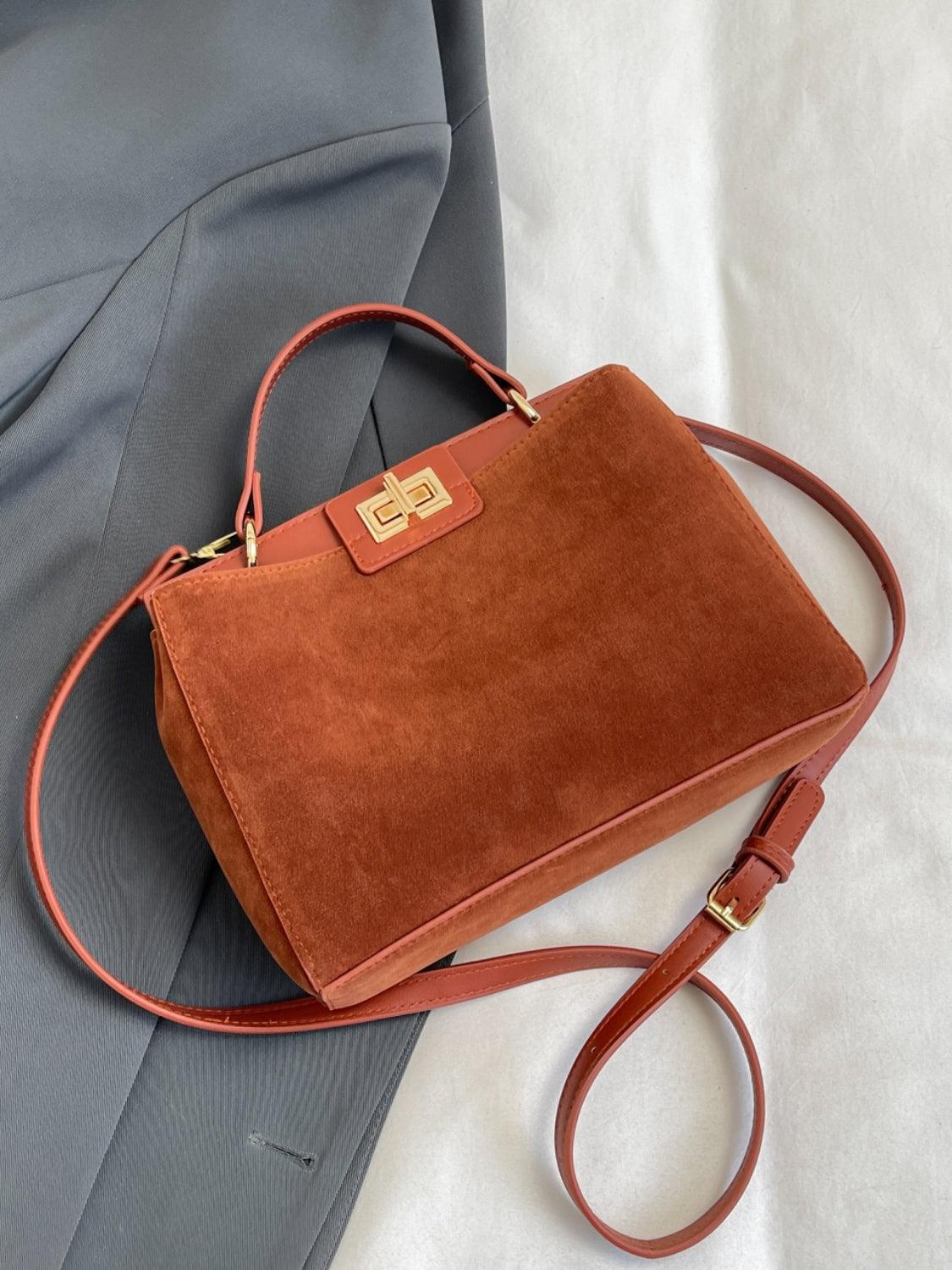 Sac à main de couleur unie avec bandoulière amovible