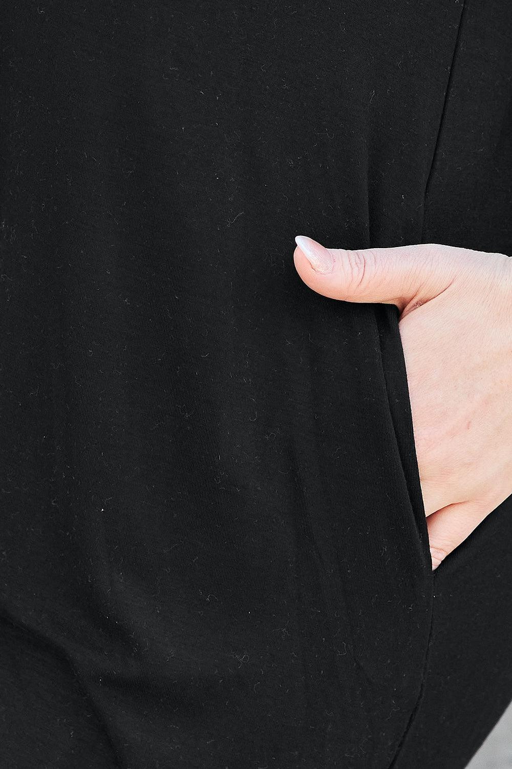 Robe Basic Bae à manches courtes et col rond avec poches