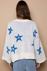 Pull à manches longues avec patch étoile POL