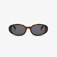 Lunettes de soleil ovales à monture en polycarbonate