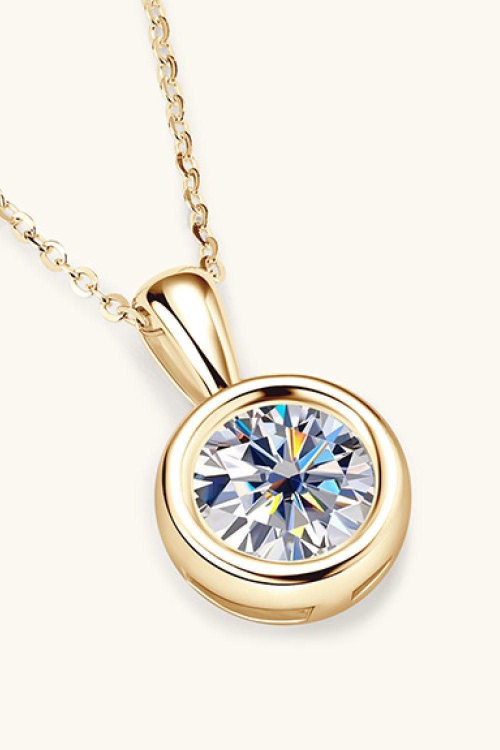 2 Carat Moissanite 925 Sterling Silver Necklace - Admiresty