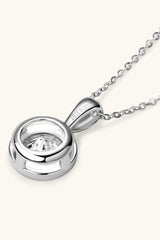 2 Carat Moissanite 925 Sterling Silver Necklace - Admiresty