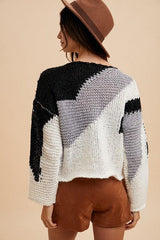 Pull à épaules tombantes et blocs de couleurs Annie Wear