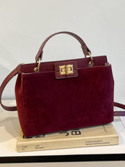 Sac à main de couleur unie avec bandoulière amovible