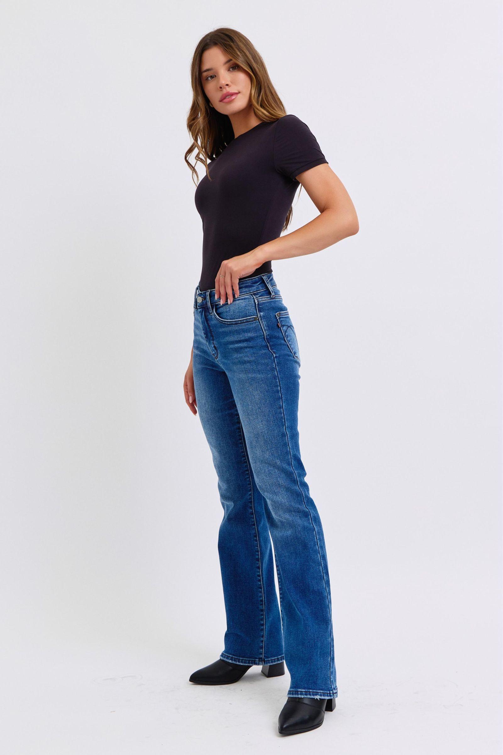 Jean bootcut taille mi-haute Judy Blue Full Size Run avec doublure thermique 