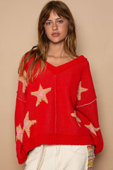 Pull à manches longues avec patch étoile POL