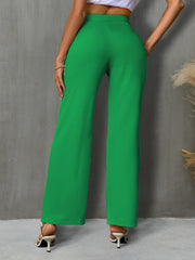 Pantalon droit taille haute
