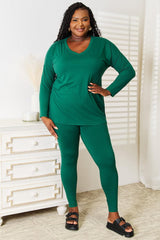 Ensemble haut à manches longues et leggings Zenana Lazy Days