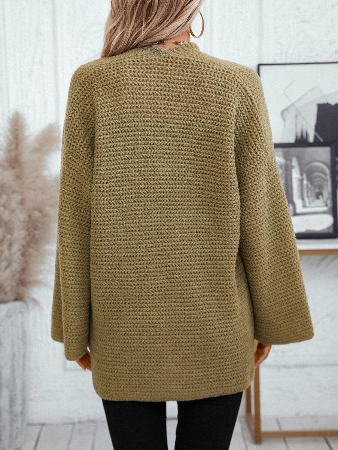 Cardigan ouvert à manches longues