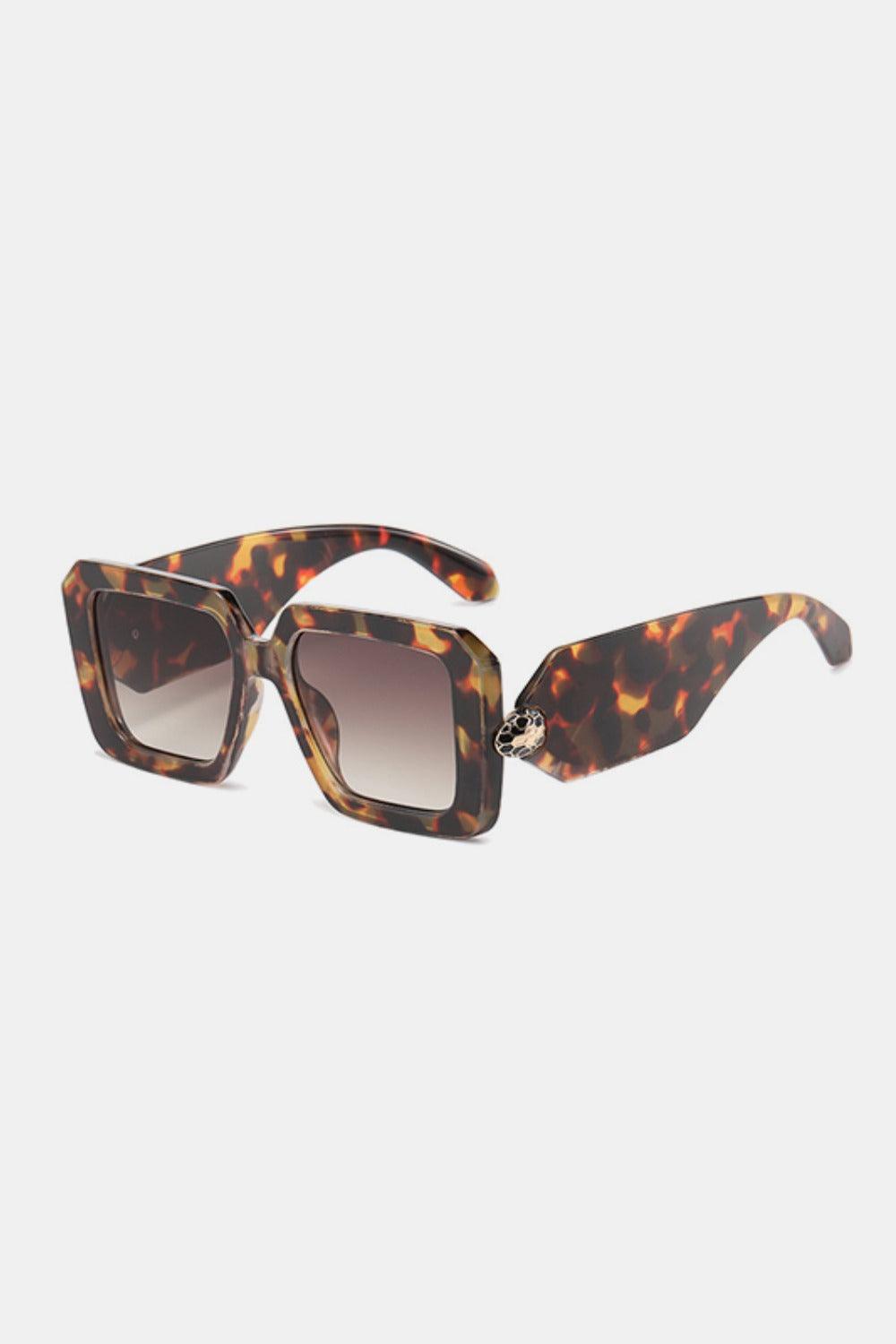 Lunettes de soleil carrées à monture en polycarbonate