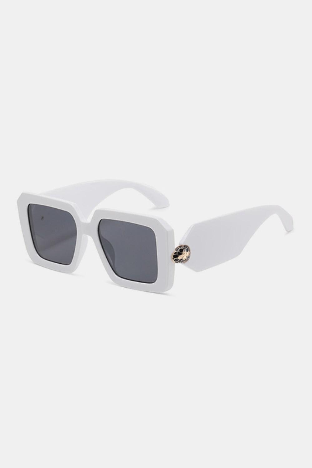 Lunettes de soleil carrées à monture en polycarbonate