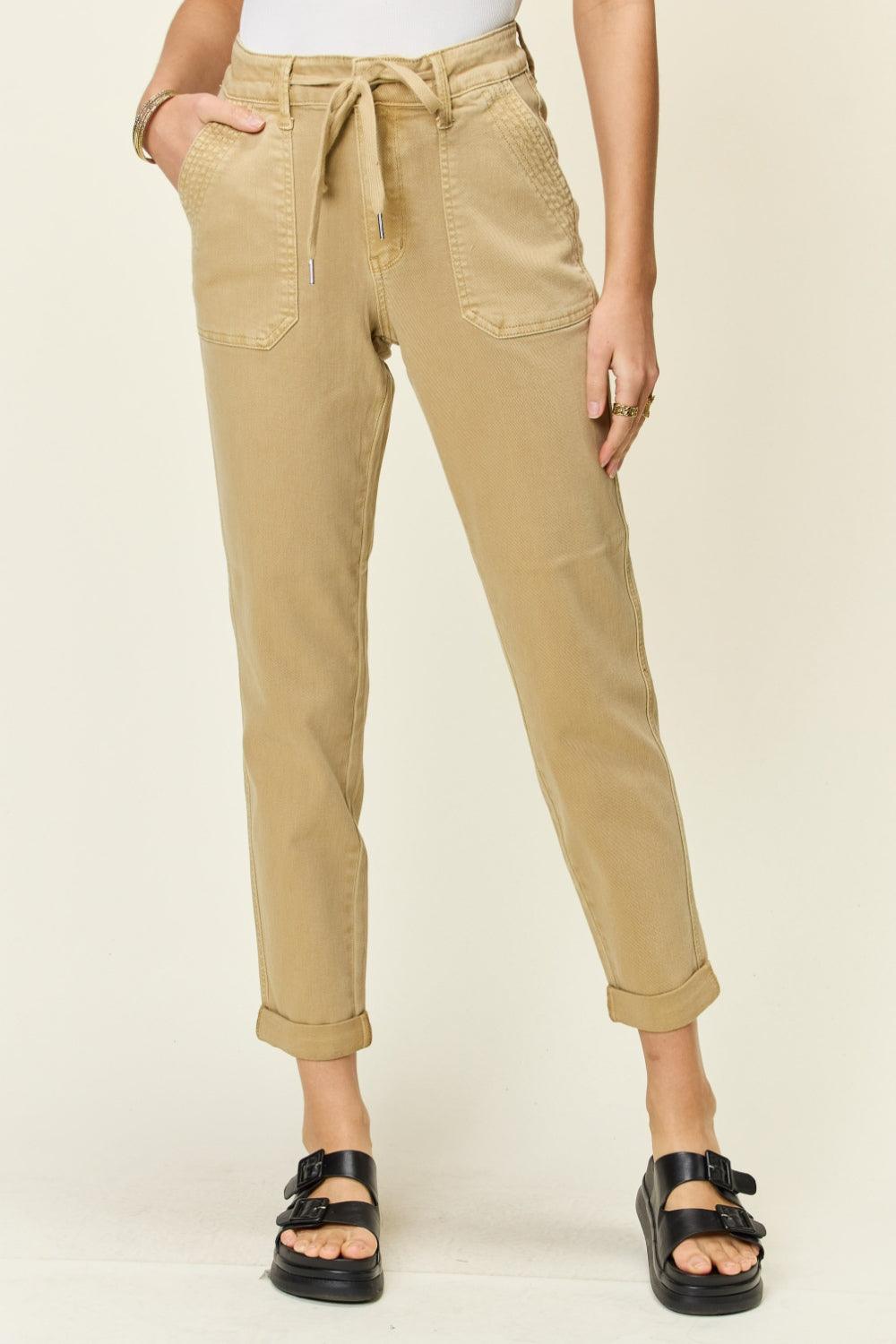 Jean de jogging taille haute bleu Judy