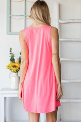 Robe courte Heimish à col en V et poches