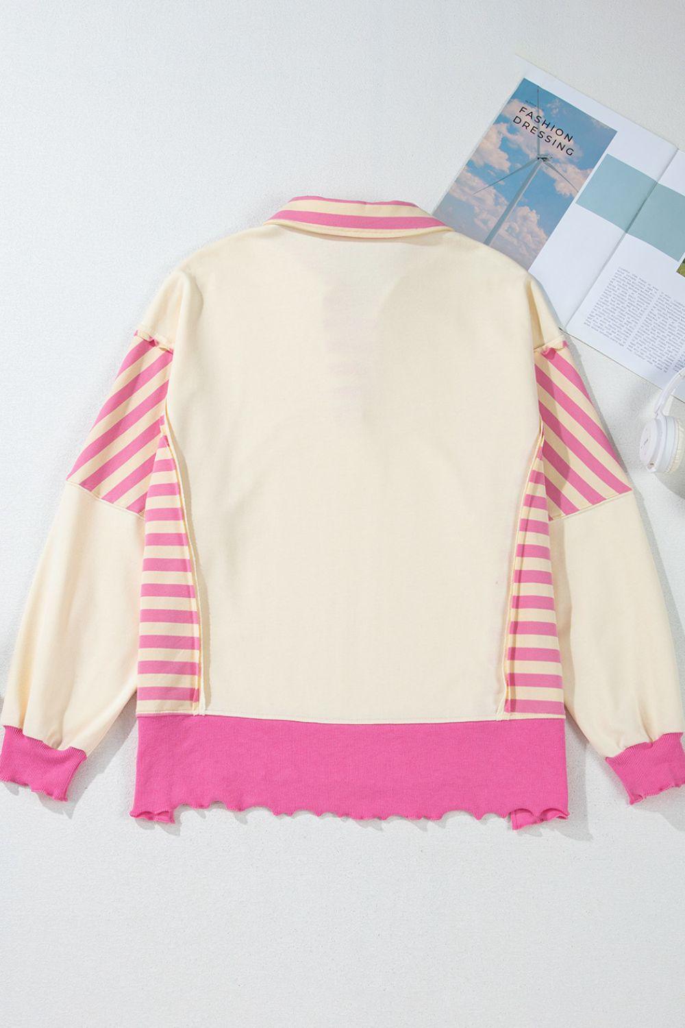 Sweat-shirt à manches longues avec motif cœur à paillettes pour la Saint-Valentin