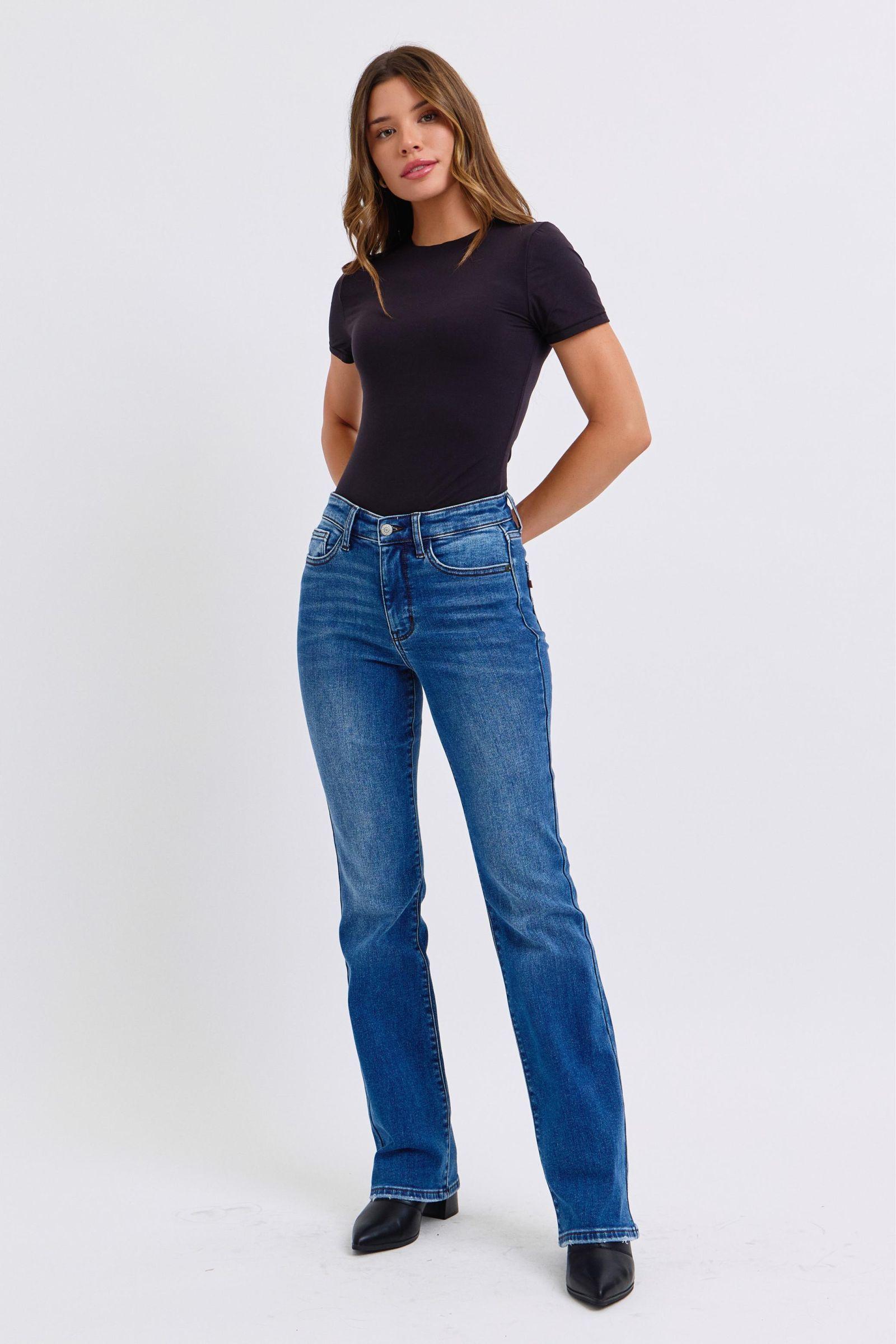 Jean bootcut taille mi-haute Judy Blue Full Size Run avec doublure thermique 