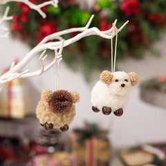 Widget à suspendre en 2 pièces pour chiots en peluche