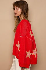 Pull à manches longues avec patch étoile POL