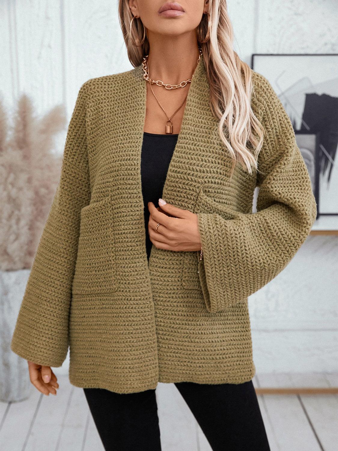 Cardigan ouvert à manches longues