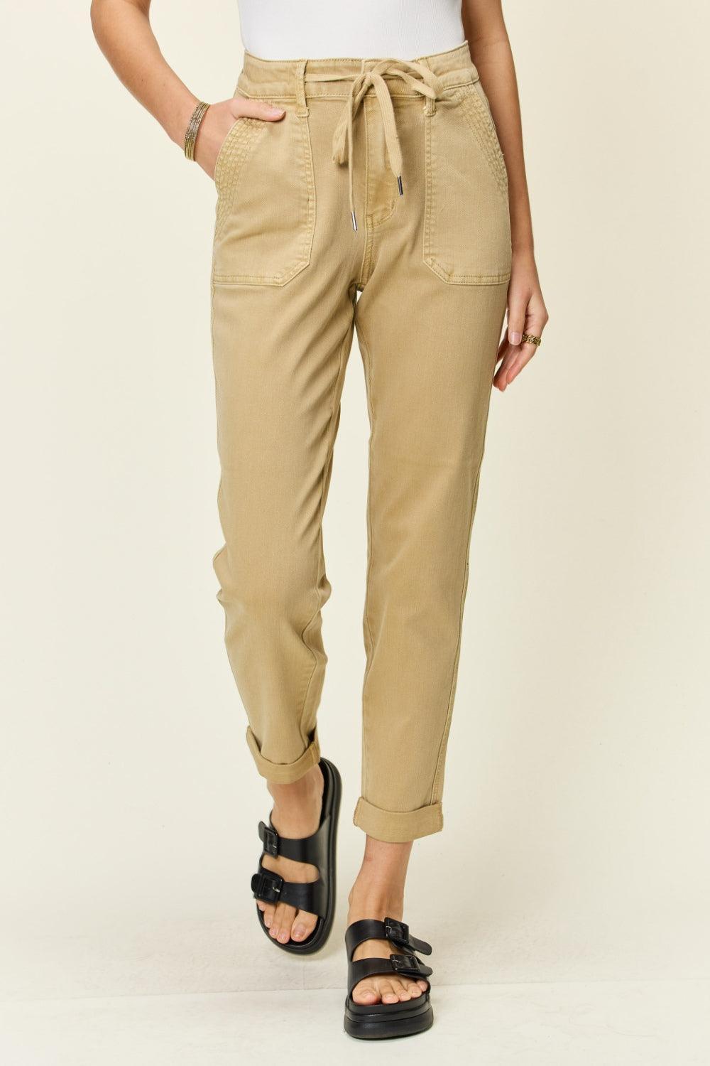 Jean de jogging taille haute bleu Judy
