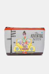 Pochette à cosmétiques imprimée Nicole Lee USA de grande taille