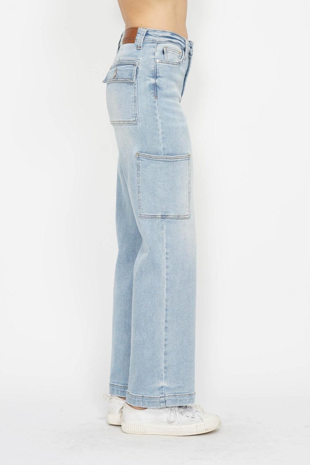 Jean cargo droit taille haute Judy Blue