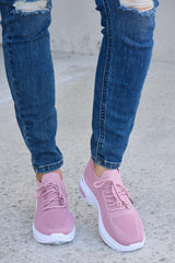 Chaussures de sport à lacets et bout rond en maille respirante Forever Link