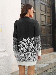 Robe pull à motif flocon de neige