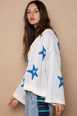 Pull à manches longues avec patch étoile POL
