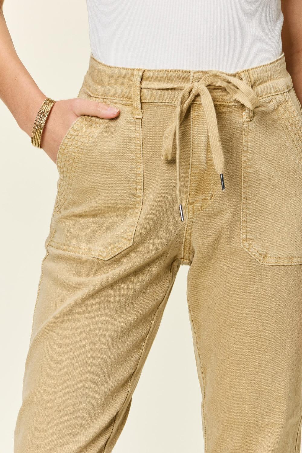 Jean de jogging taille haute bleu Judy