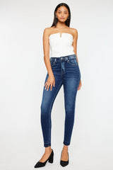 Jean skinny Kancan taille haute à la cheville