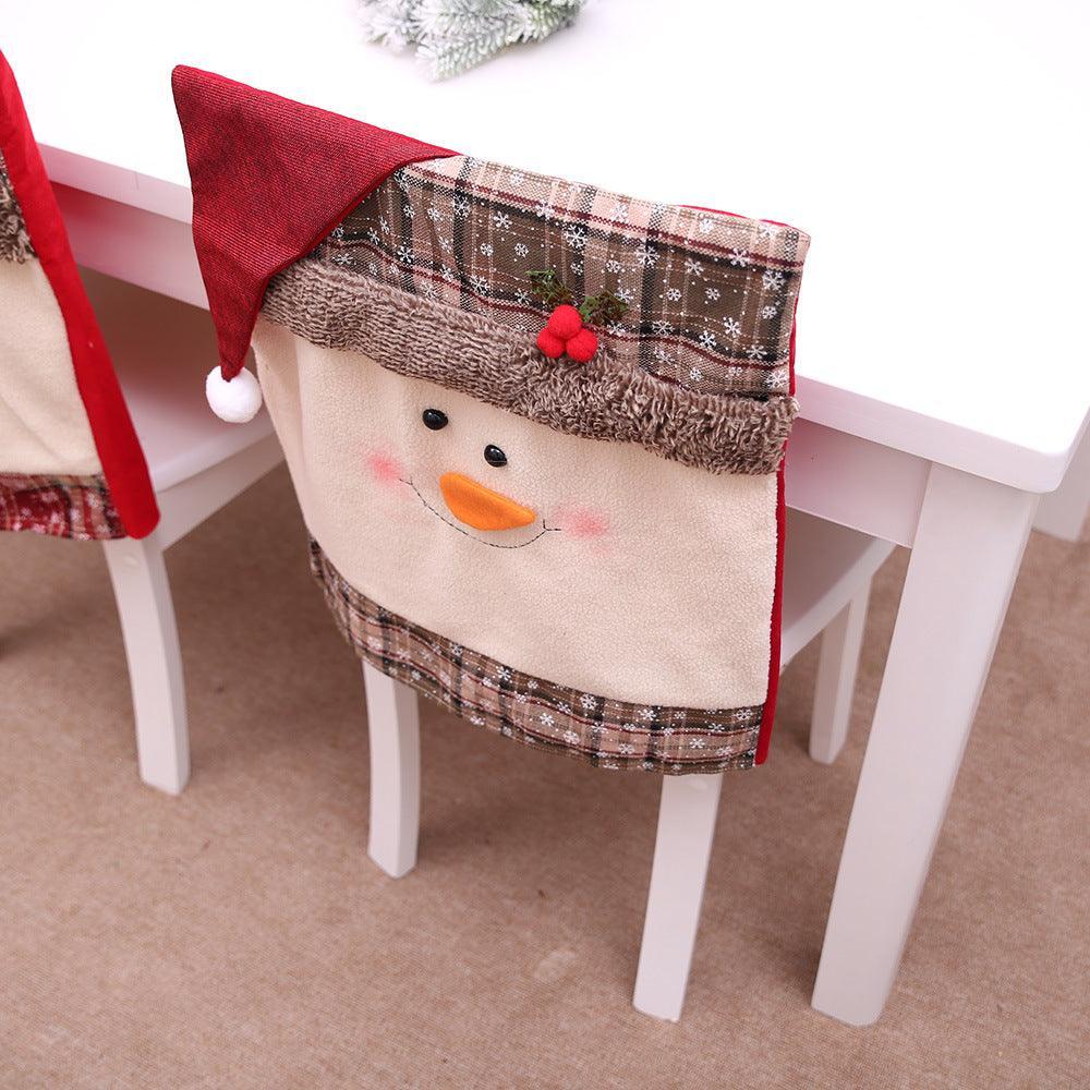 Housse de chaise avec bordure à pompons