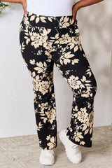 Pantalon évasé taille haute à imprimé floral Heimish