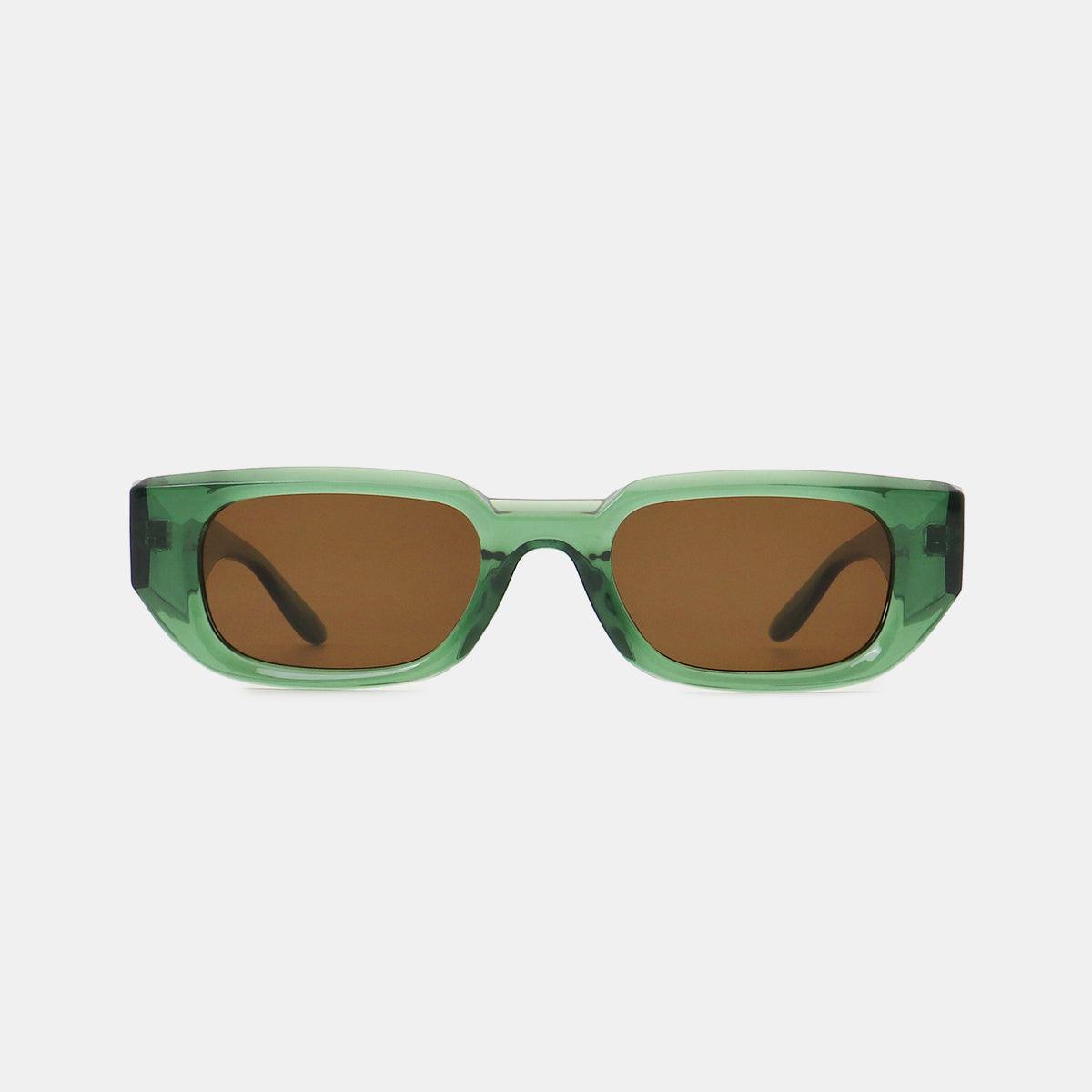 Lunettes de soleil rectangulaires à monture en polycarbonate