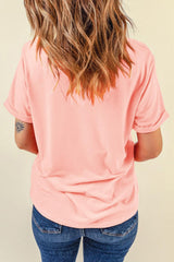 T-shirt à manches courtes et col rond MAMA