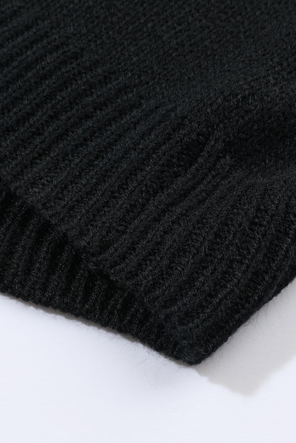 Cardigan ouvert sur le devant à épaules tombantes et appliqués floraux