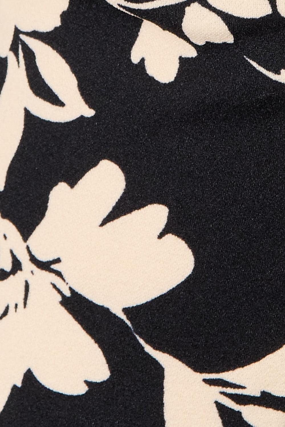 Pantalon évasé taille haute à imprimé floral Heimish
