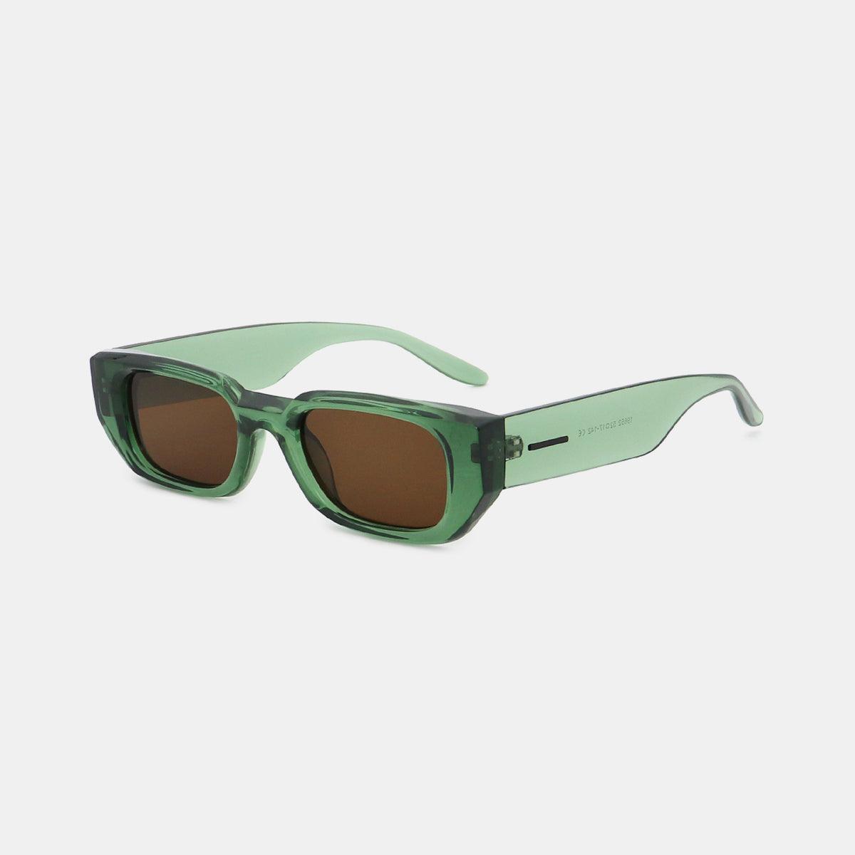 Lunettes de soleil rectangulaires à monture en polycarbonate
