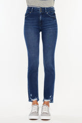 Jean slim droit taille haute Kancan