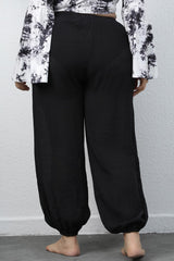 Pantalon de jogging à cordon de serrage grande taille