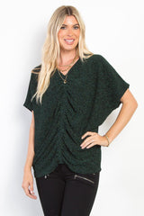 Haut en tricot cintré avec élastique central en lurex de taille standard Be Stage