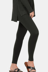 Ensemble de détente Zenana avec haut et leggings en microfibre brossée