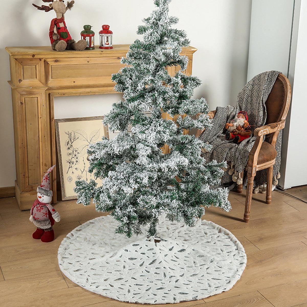 Jupe de sapin de Noël en plumes