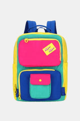 Sac à dos en nylon contrasté Himawari avec poignées