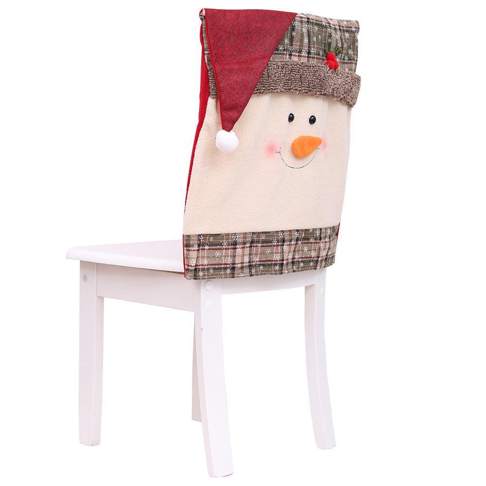 Housse de chaise avec bordure à pompons
