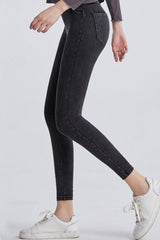 Jean court taille haute