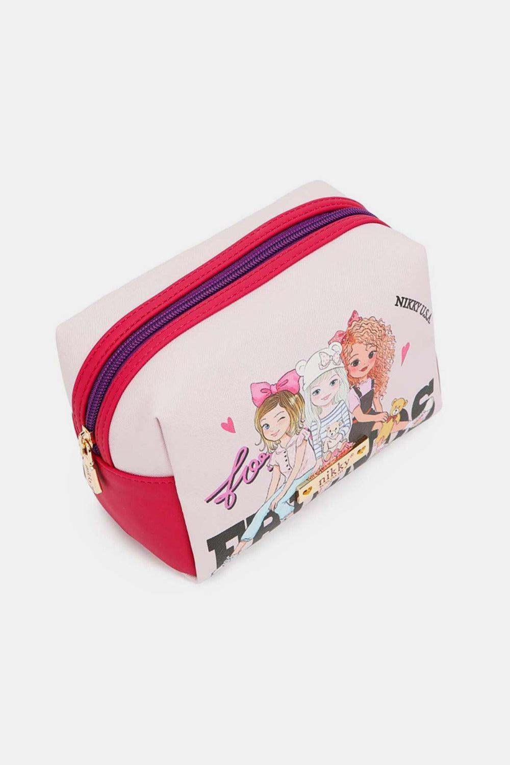 Pochette à cosmétiques extra large imprimée Nicole Lee USA