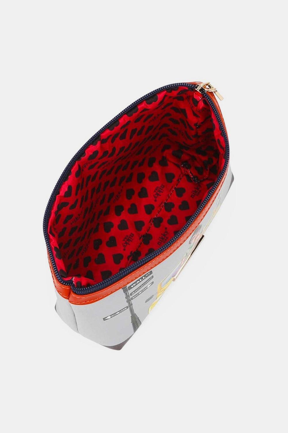 Pochette à cosmétiques imprimée Nicole Lee USA de grande taille